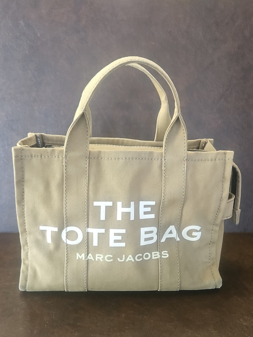 Marc Jacobs Grern Canvas Tote with White Logo